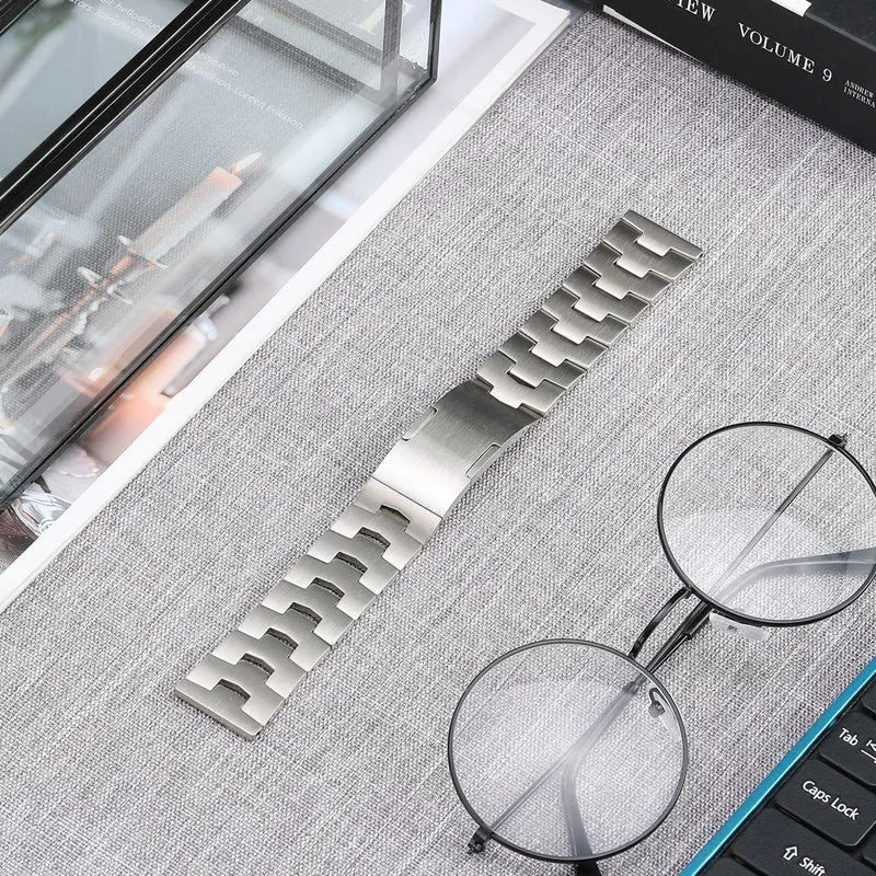 Suunto Core 2 Gebürstetes Titanarmband (Flache Schließe) (Silber)