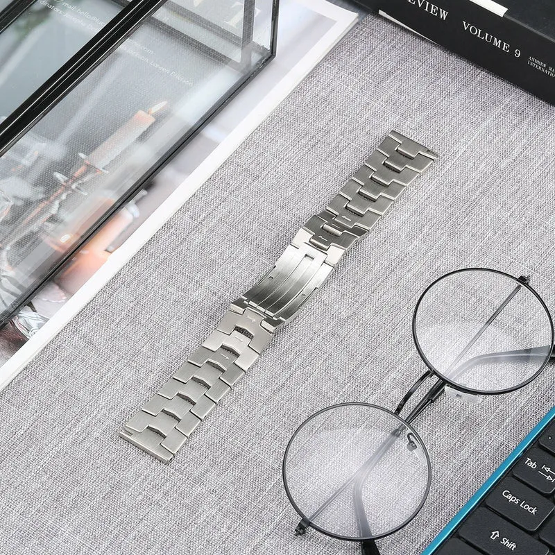 Suunto Core 2 Gebürstetes Titanarmband (Flache Schließe) (Silber)