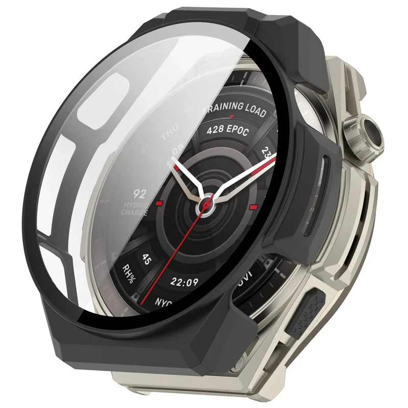 Amazfit Balance Ultra PC-Hülle mit Glas (Schwarz)