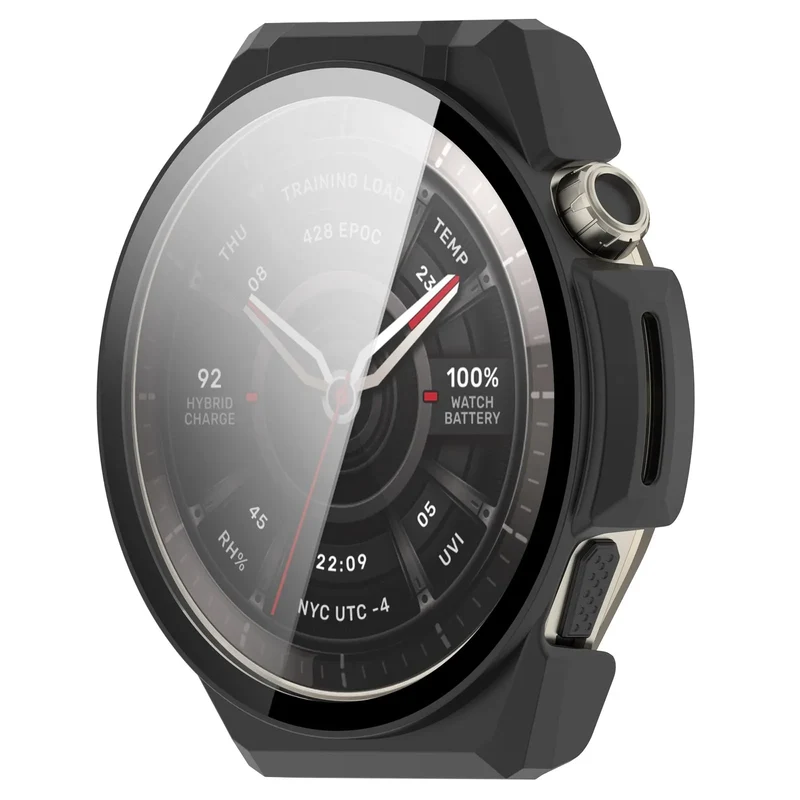 Amazfit Balance Ultra PC-Hülle mit Glas (Schwarz)