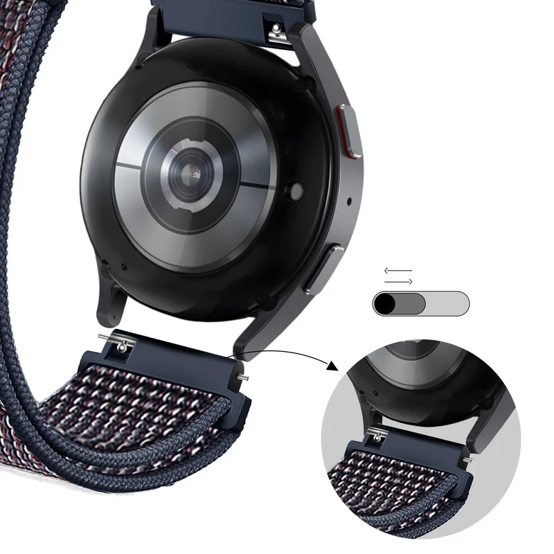 Bandz Suunto Core 2 Nylon Loop Armband (Indigo Blau)