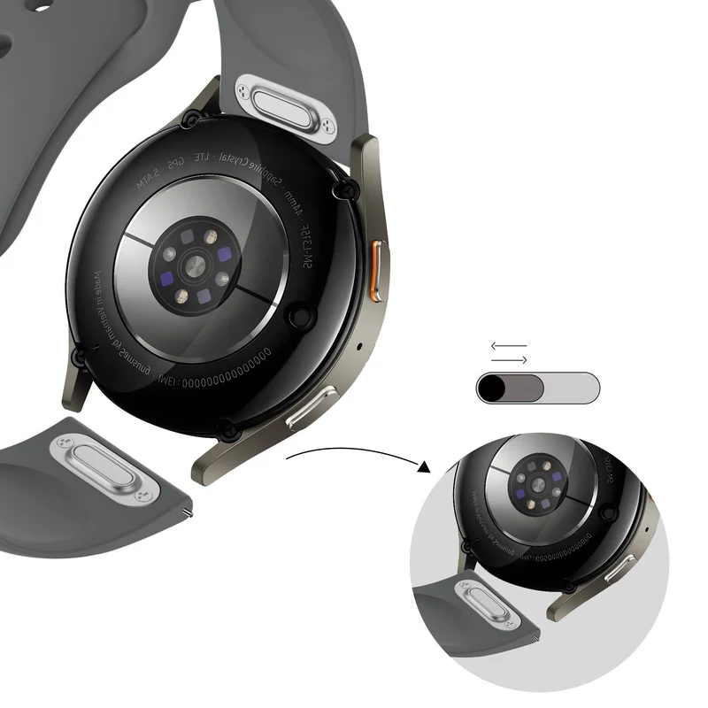 Bandz Suunto Core 2 Sportarmband 'Easy Fit' (Grau)