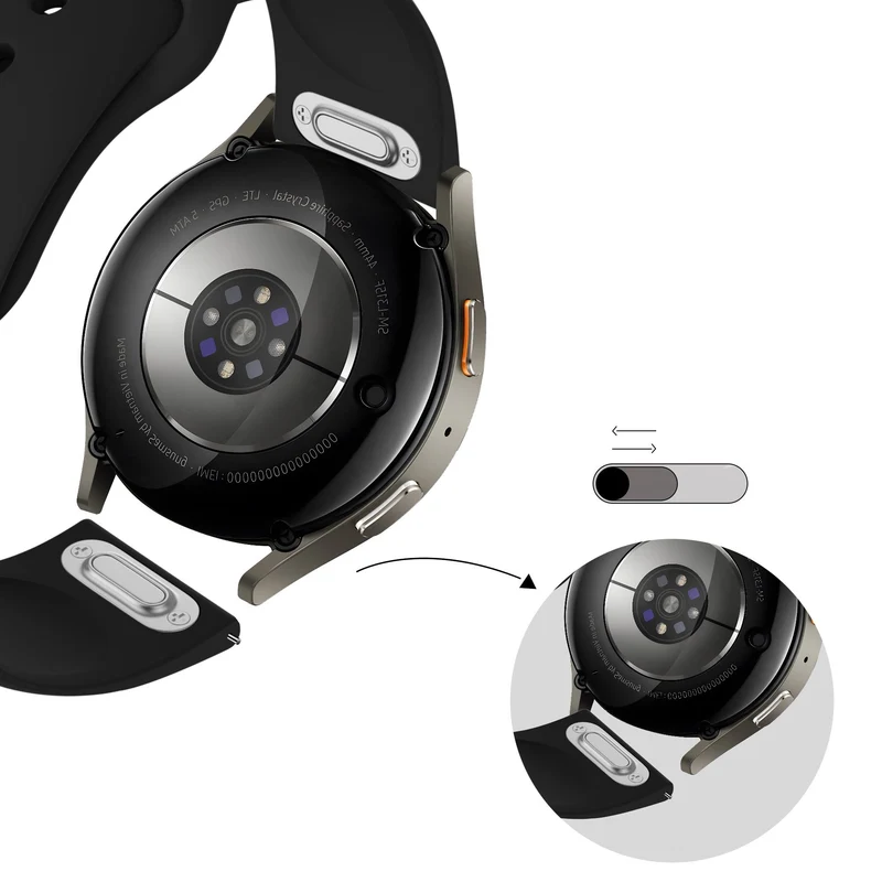 Bandz Suunto Core 2 Sportarmband 'Easy Fit' (Schwarz)