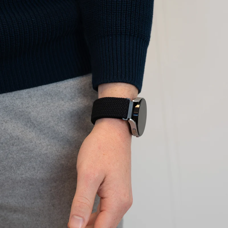 Bandz Suunto Core 2 Gewebtes Nylonarmband (Schwarz)