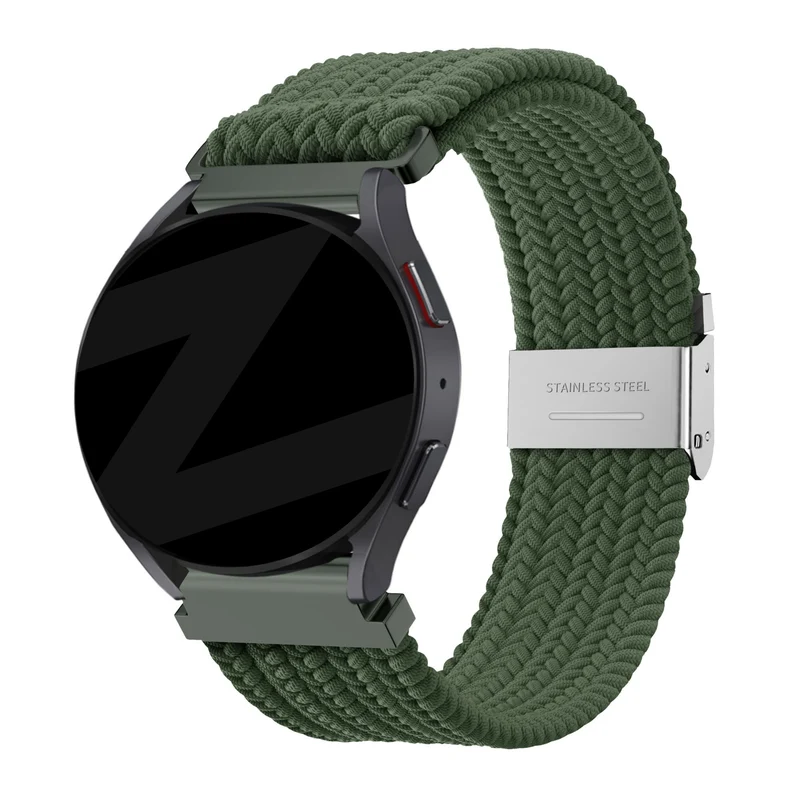 Bandz Suunto Core 2 Gewebtes Nylonarmband (Olivgrün)