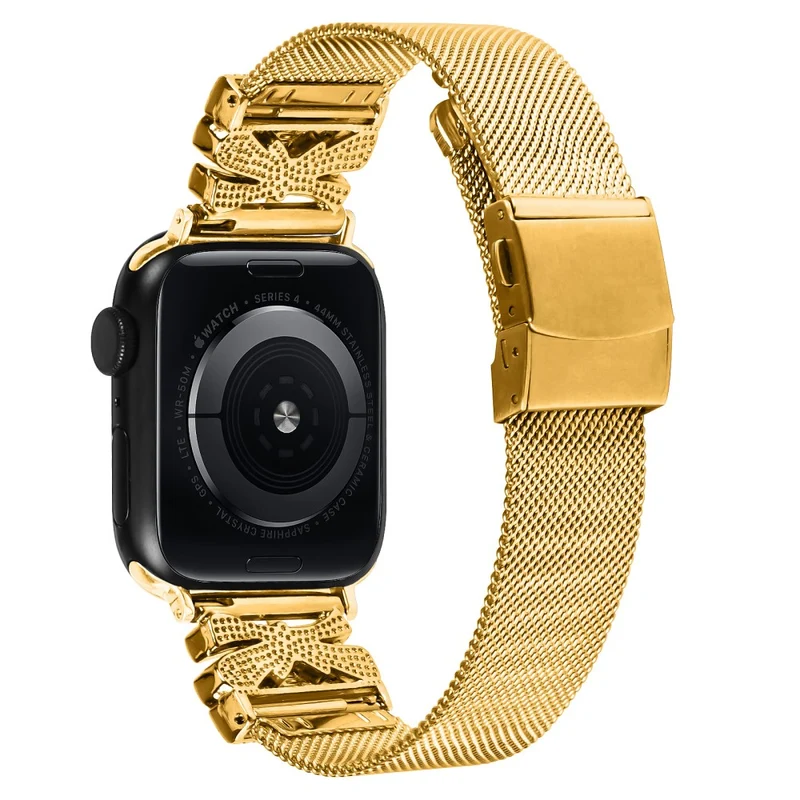 Cooles Apple Smartwatch Metall und Strass Universel Armband