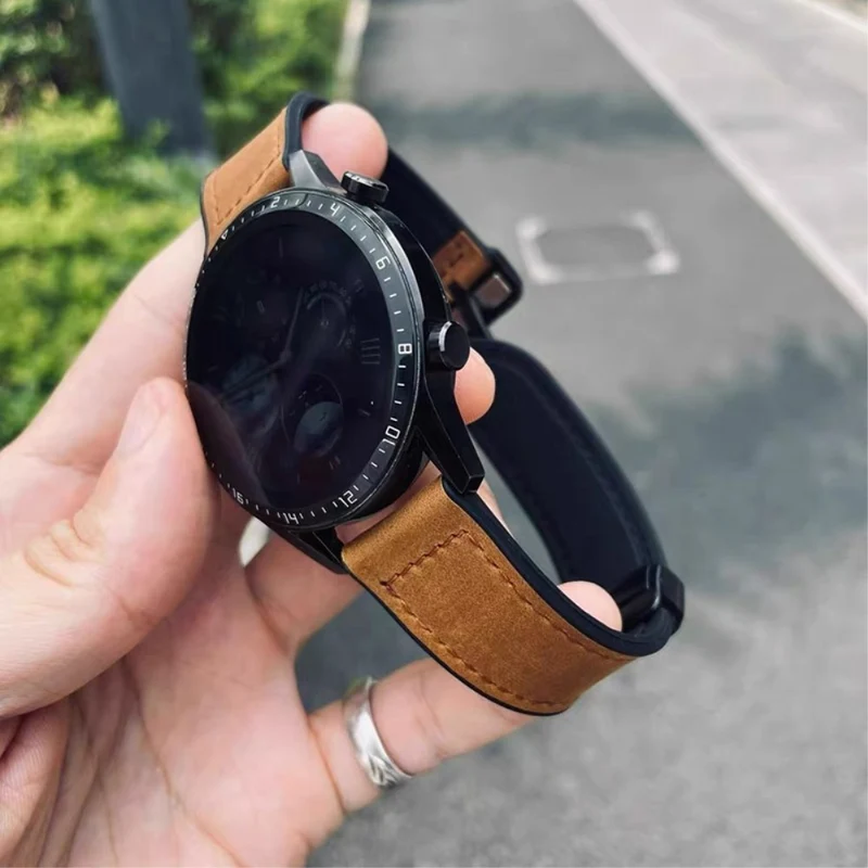 Bemerkenswert gute Smartwatch Echtes Leder Universel Armband
