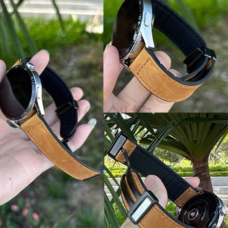 Bemerkenswert gute Smartwatch Echtes Leder Universel Armband