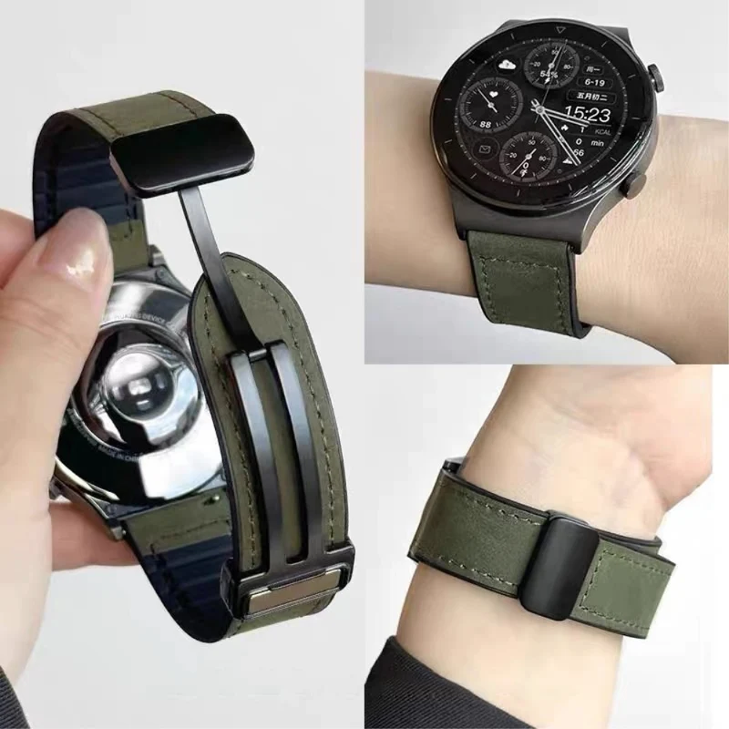 Bemerkenswert gute Smartwatch Echtes Leder Universel Armband