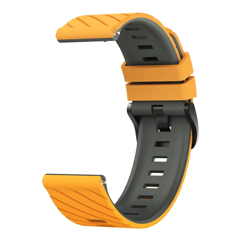 Oppo Watch X3 Twill Sportarmband (Dunkelgelb/Grau)