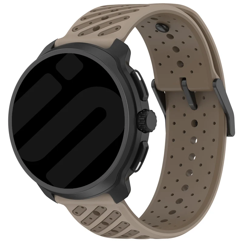 Suunto Core 2 Gestreiftes Silikonarmband (Braun)