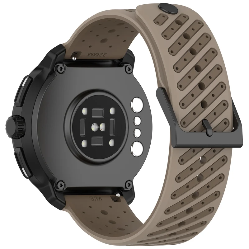 Suunto Core 2 Gestreiftes Silikonarmband (Braun)