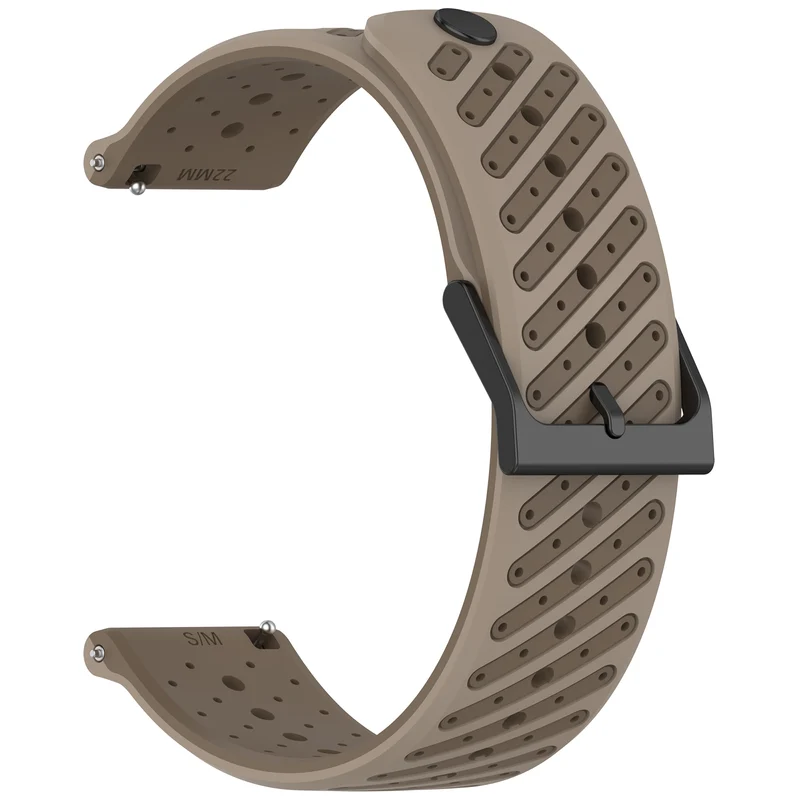 Suunto Core 2 Gestreiftes Silikonarmband (Braun)