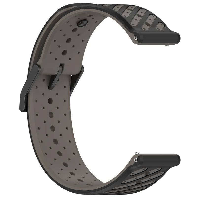 Suunto Core 2 Gestreiftes Silikonarmband (Grau)