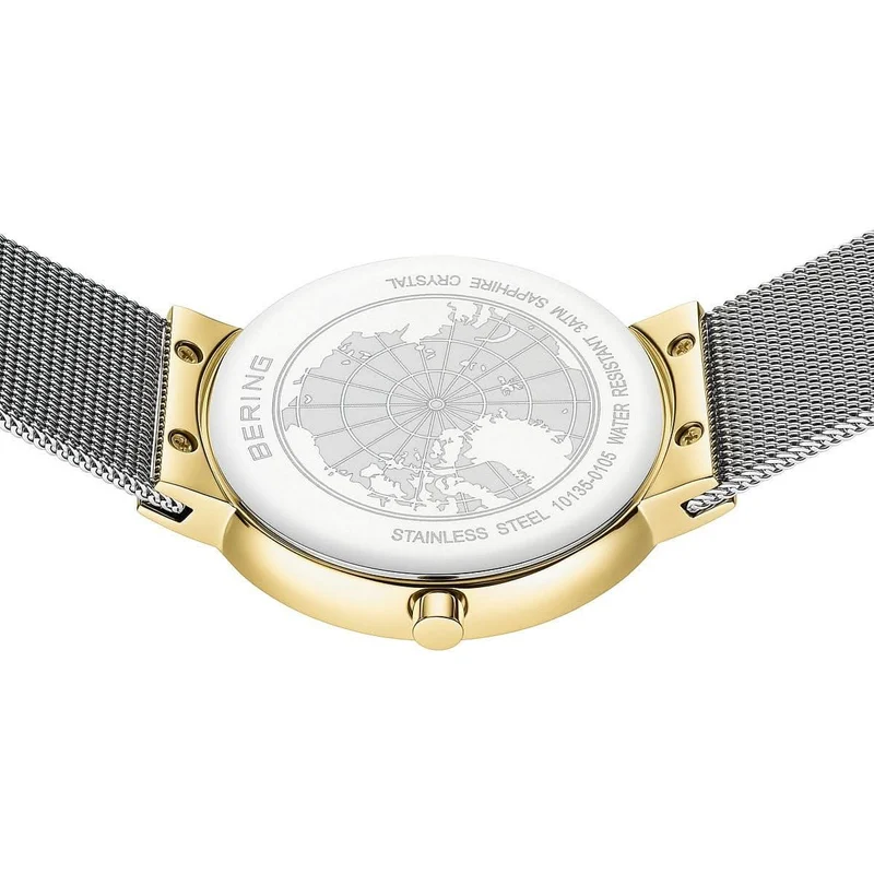 Bering Classic 10135-0105 Damenuhr • Saphirglas • Milanaise