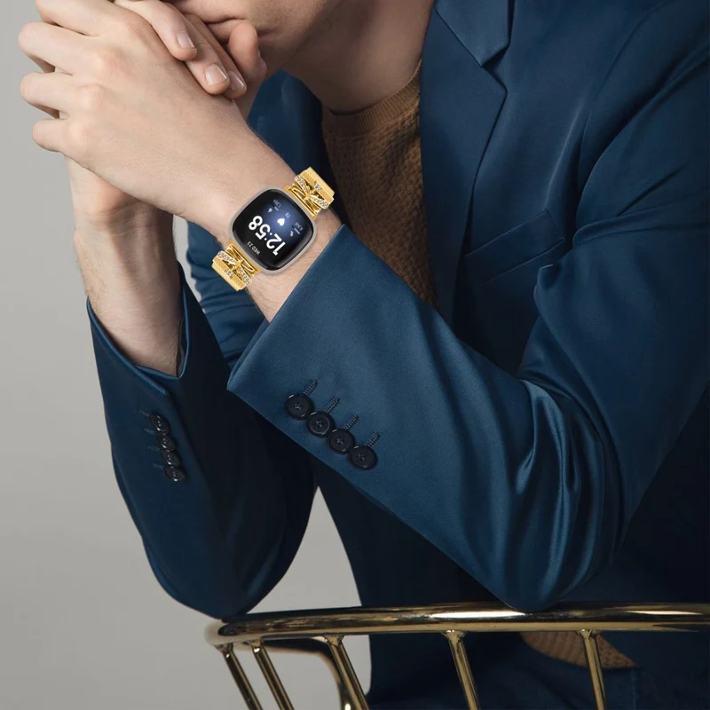 Cooles Fitbit Versa 3 / Fitbit Sense 1 Metall-Universalarmband