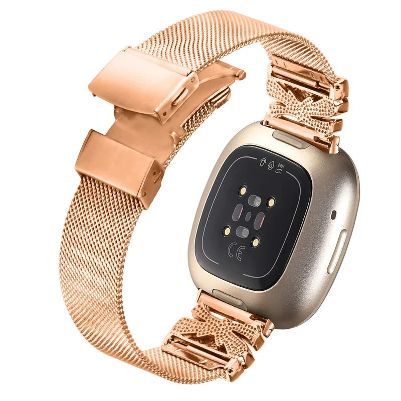 Cooles Fitbit Versa 3 / Fitbit Sense 1 Metall-Universalarmband