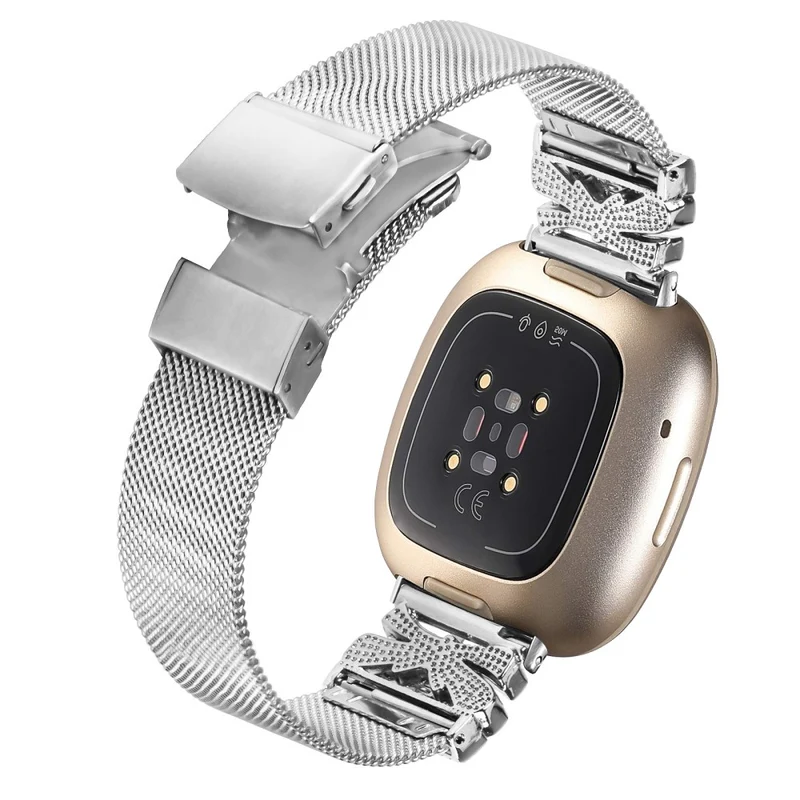 Robustes Fitbit Versa 4 / Fitbit Sense 2 Metall-Universalarmband