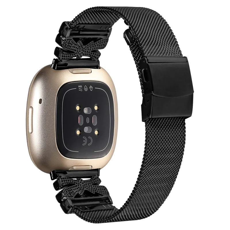Schönes Fitbit Versa 4 / Fitbit Sense 2 Metall-Universalarmband