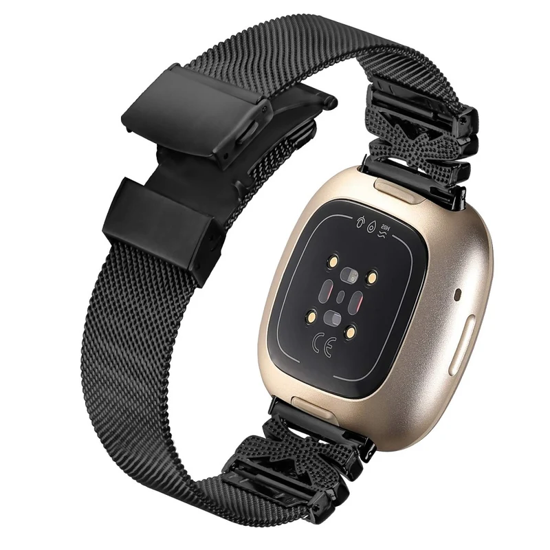 Schönes Fitbit Versa 4 / Fitbit Sense 2 Metall-Universalarmband