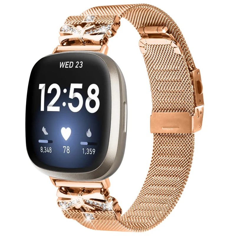 Robustes Fitbit Versa 4 / Fitbit Sense 2 Metall-Universalarmband
