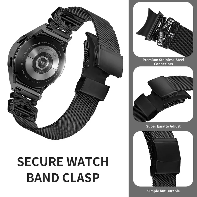 Sehr stilvolles Samsung Smartwatch Metall-Universalarmband