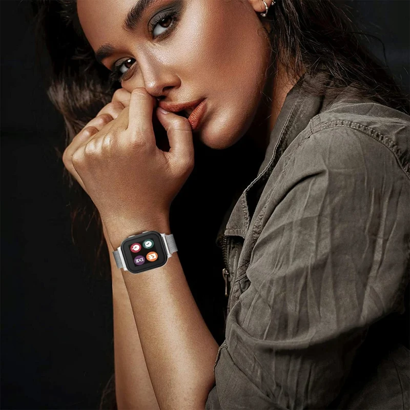 Super stylisches Verizon GizmoWatch 3 Metallarmband