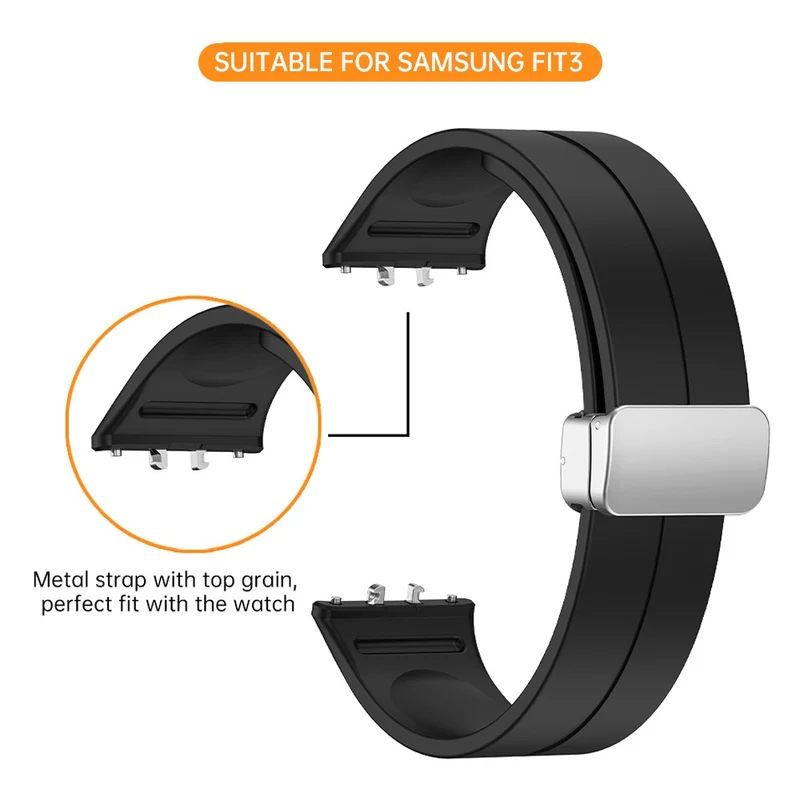 Brillantes Samsung Galaxy Fit 3 Silikonarmband
