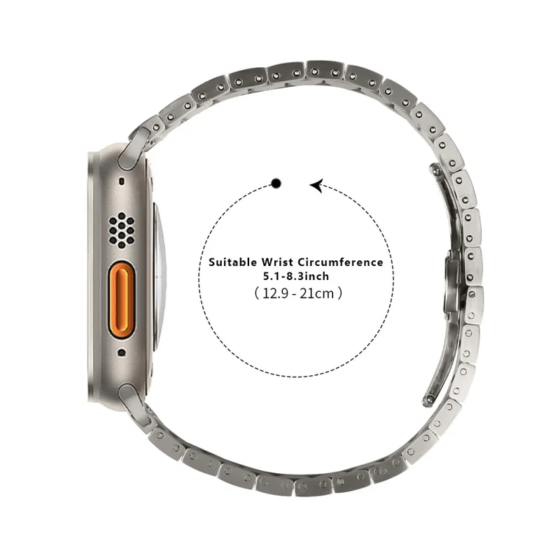 Sehr elegantes Apple Smartwatch Metall-Universalarmband