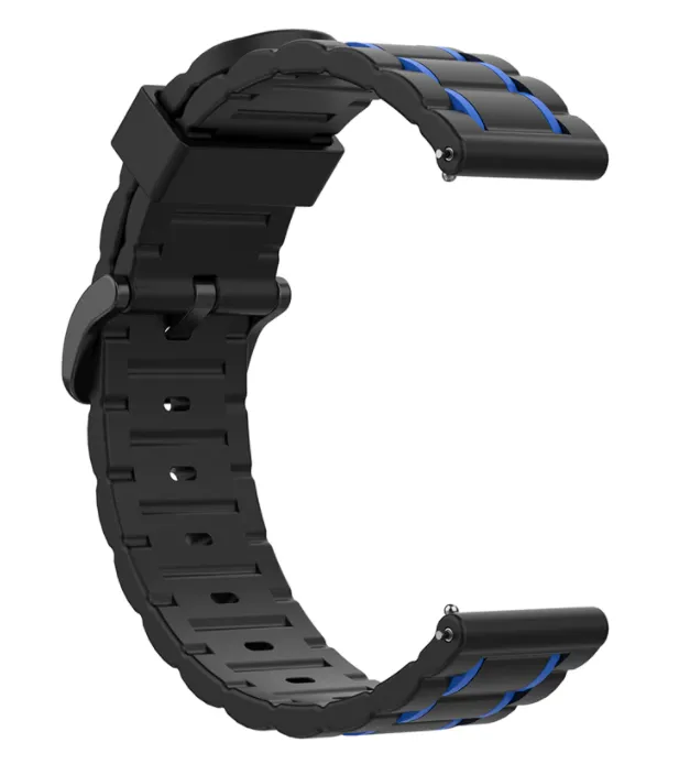 Oppo Watch X3 Sportarmband mit Schnalle (Schwarz/Blau)
