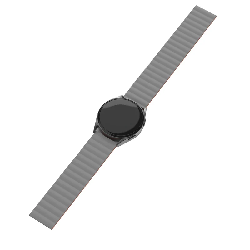 Suunto Core 2 Magnetisches Silikonarmband (Grau/Orange)