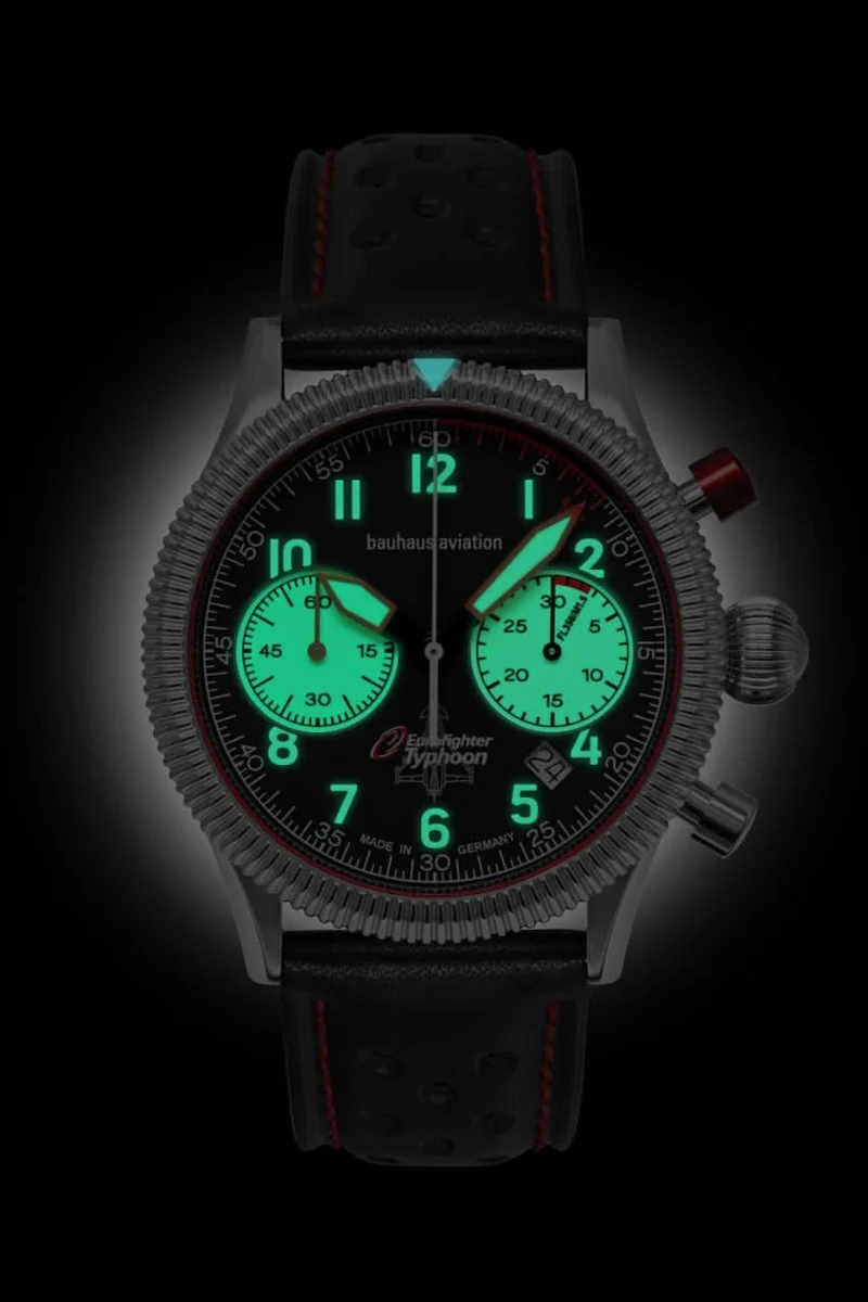 Bauhaus Aviation 2518-2 Herrenuhr • Automatik Chronograph • Made in Germany