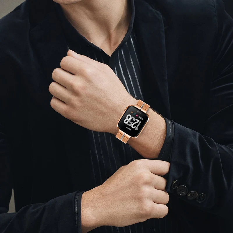 Auffallend schönes Fitbit Smartwatch Metall-Universalarmband
