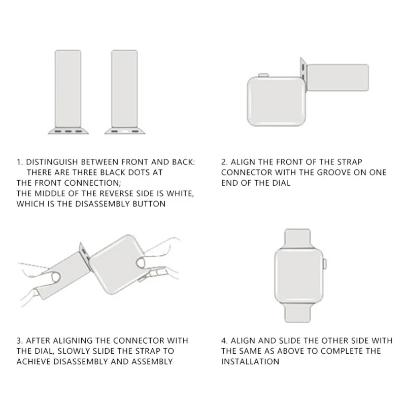 Absolut gutes Apple Smartwatch Silikon Universel Armband