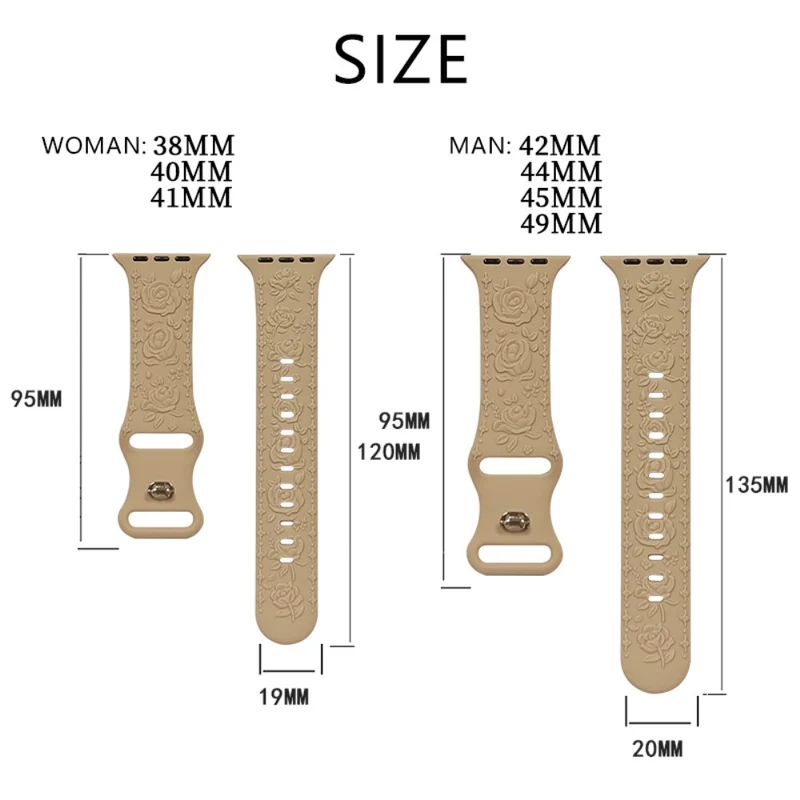 Auffallend süßes Apple Smartwatch Silikon Universel Armband