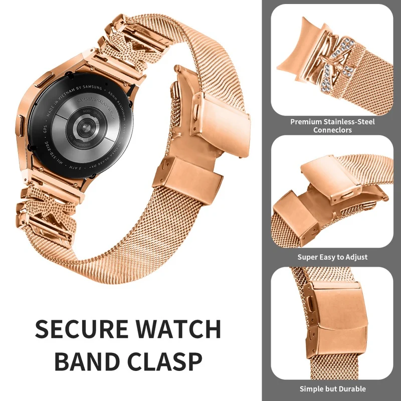 Super stylisches Samsung Smartwatch Metall-Universalarmband