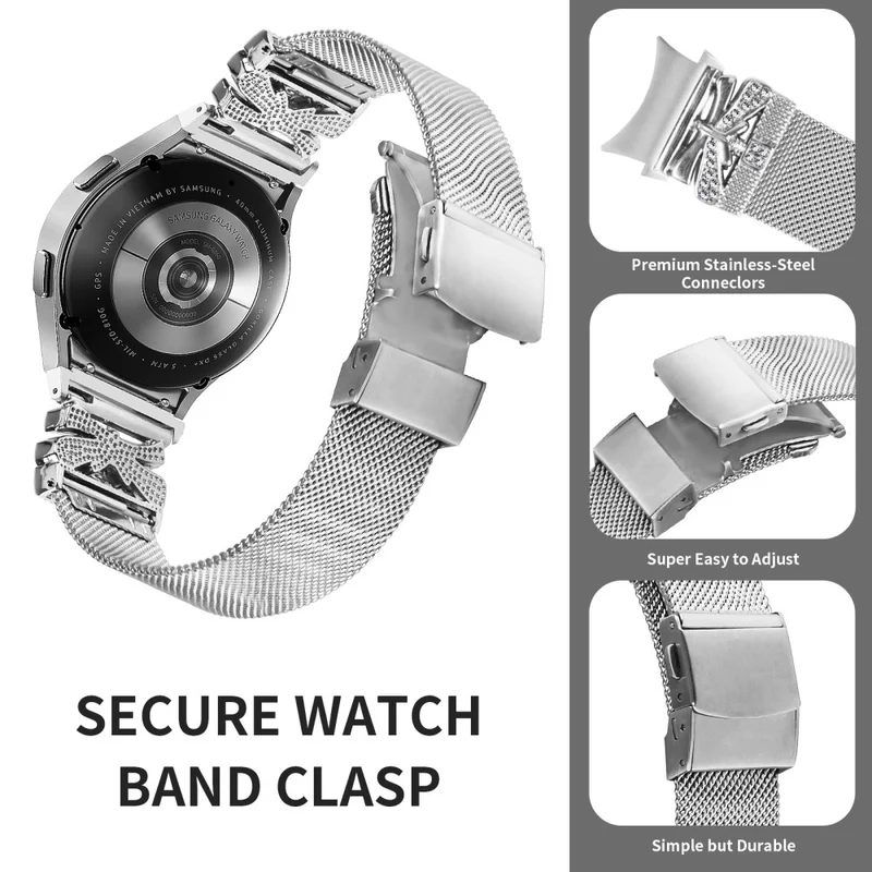Auffallend süßes Samsung Smartwatch Metall-Universalarmband