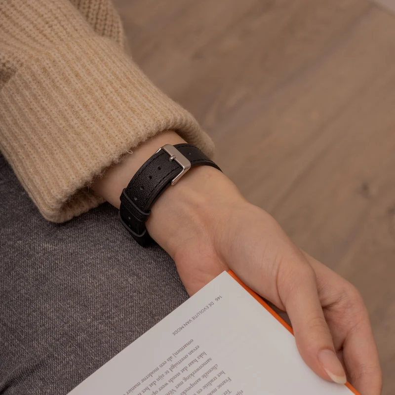 Suunto Core 2 Modernes Lederarmband (Schwarz)