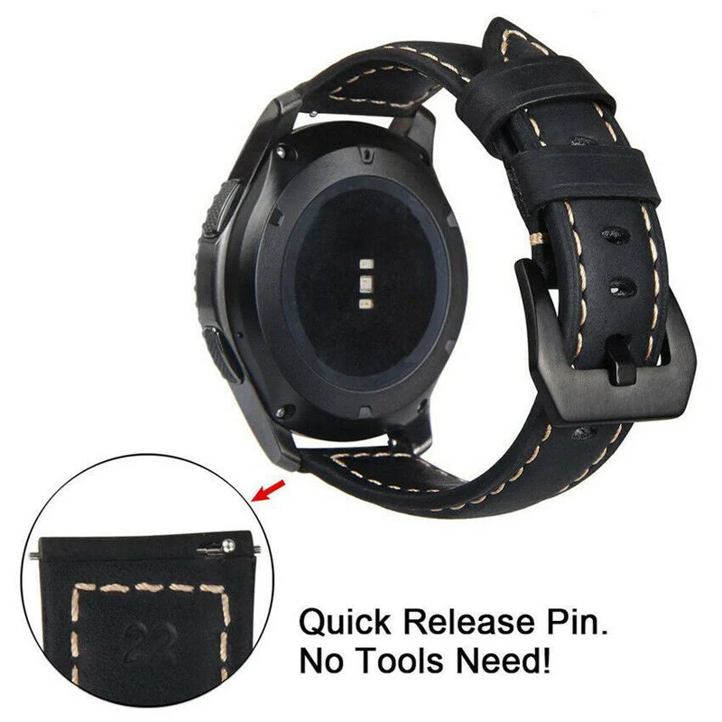 Suunto Core 2 Lederarmband (Schwarz)