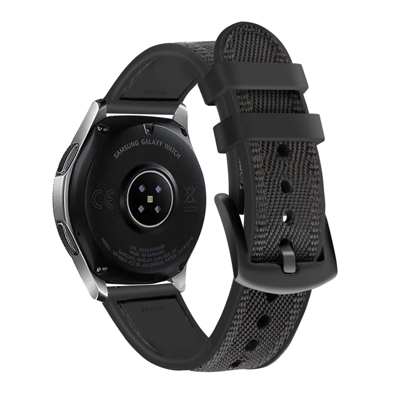 Suunto Core 2 Nylon Hybrid Armband (Schwarz)