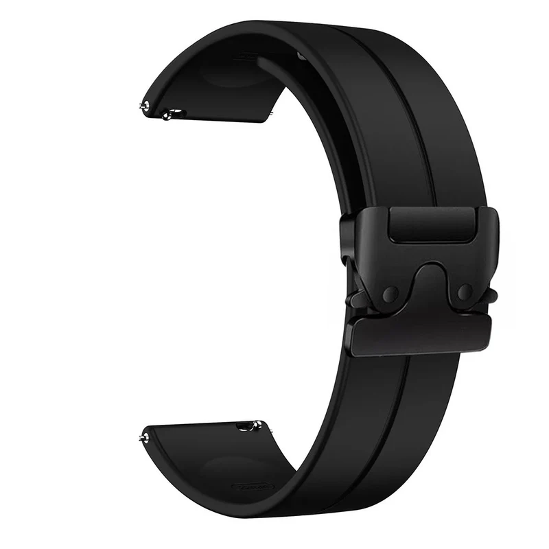 Suunto Core 2 Silikonarmband mit P-Schnalle (Schwarz)