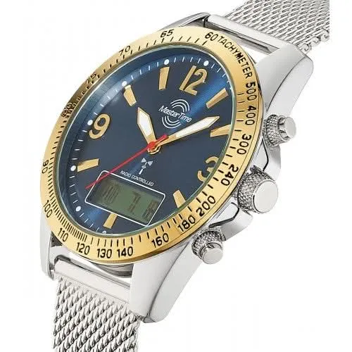 Master Time Sporty Big Date MTGA-10964-32M Herrenuhr • Funktechnologie • Milanaise-Armband