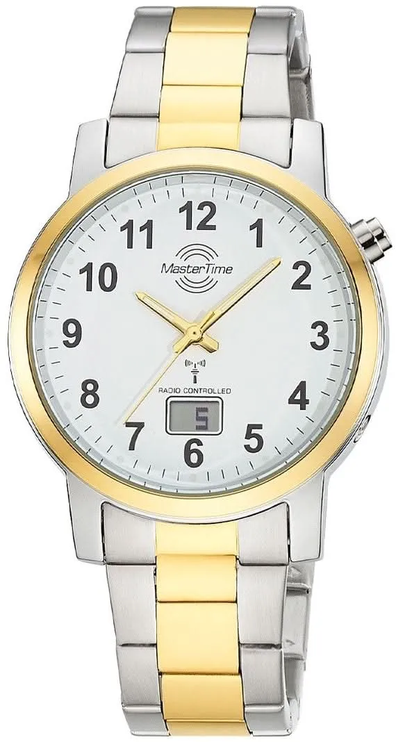 Master Time Expert Edelstahl MTGA-10956-12M Herrenuhr • Funk • Solar