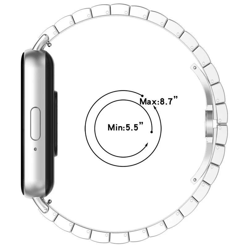 Bemerkenswert ordentliches Samsung Galaxy Fit 3 Metallarmband