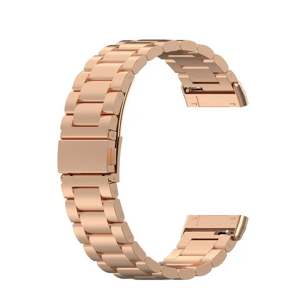 Fitbit Versa 4 Stahlarmband (Roségold)