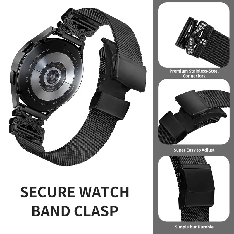 Garmin Vivomove Sport / Garmin Venu 2 Plus Metall-Universalgurt