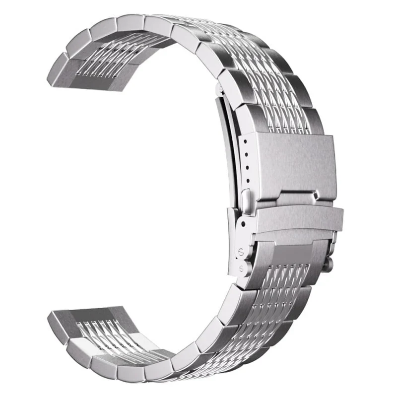 Suunto Core 2 Luxus Stahl-Gliederarmband (Silber)