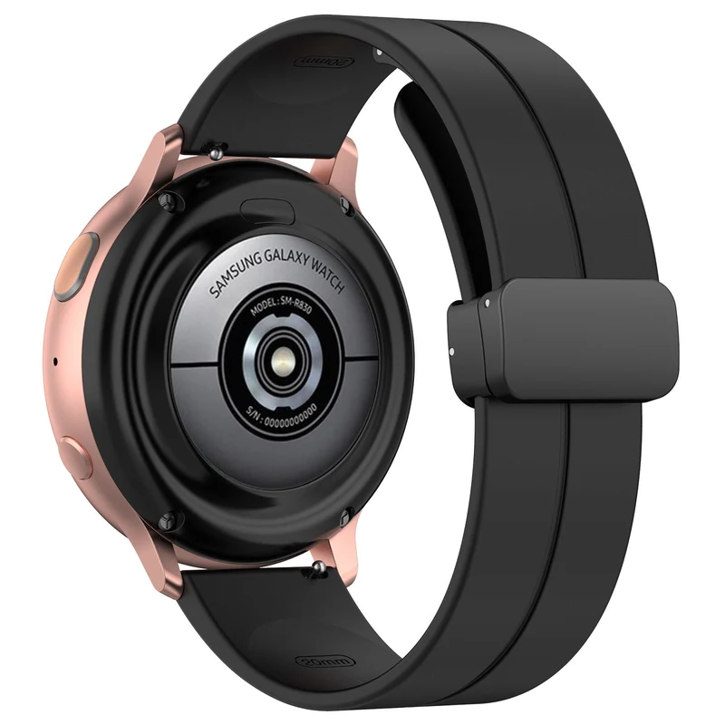 Suunto Core 2 Silikonarmband D-Schnalle (Schwarz)