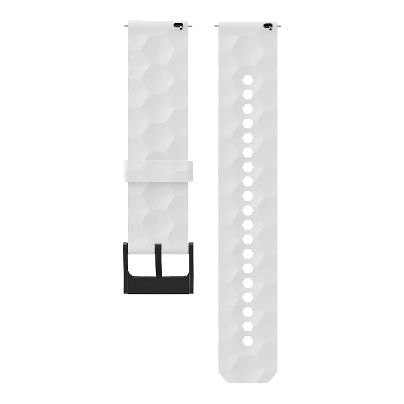Suunto Core 2 'Hexagon' Silikonarmband (Weiß)