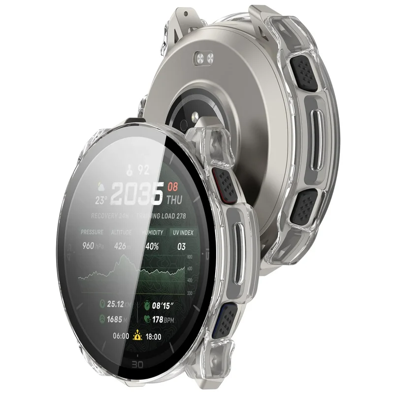 Amazfit Cheetah 2 Ultra PC-Hülle mit Glas (Transparent)